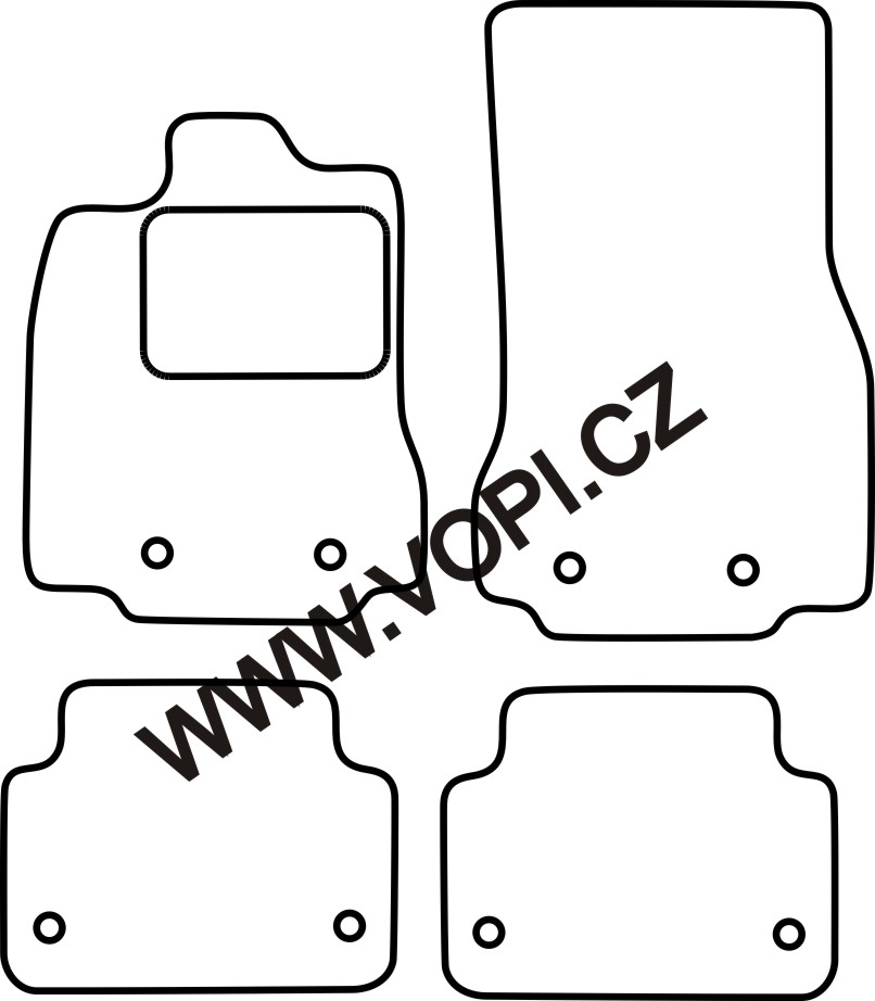 Autokoberce Jaguar XF 09/2015 -  Colorfit (2212)